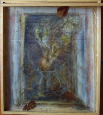 Pintura titulada "Raíz" por Edna Cantoral Acosta, Obra de arte original