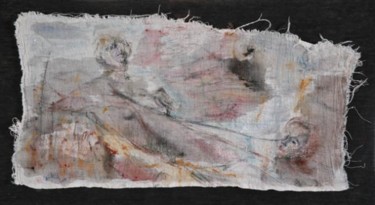 Pintura titulada "Deshilvanes suspend…" por Edna Cantoral Acosta, Obra de arte original