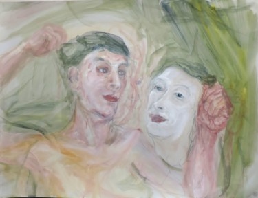 Pintura titulada "Máscaras" por Edna Cantoral Acosta, Obra de arte original