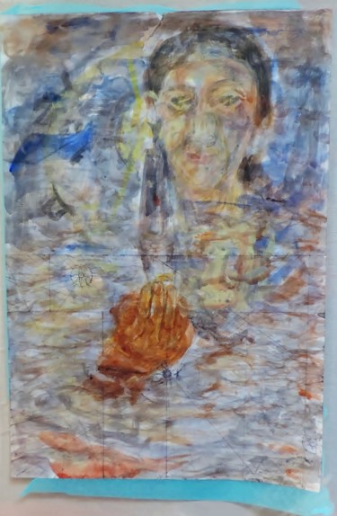 Pintura titulada "Navegación" por Edna Cantoral Acosta, Obra de arte original