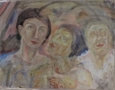 Pintura titulada "Tríada" por Edna Cantoral Acosta, Obra de arte original