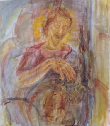 Pintura titulada "Cadena" por Edna Cantoral Acosta, Obra de arte original