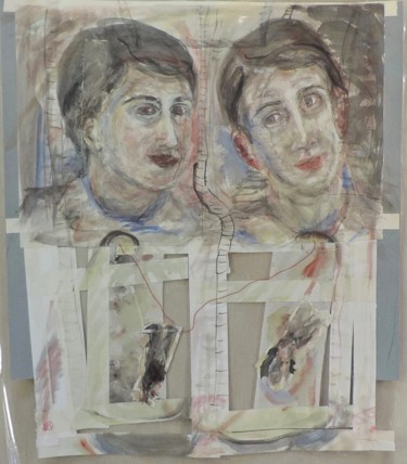 Pintura titulada "Tramoya" por Edna Cantoral Acosta, Obra de arte original