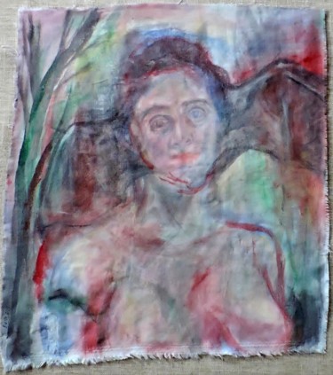 Pintura titulada "Dama" por Edna Cantoral Acosta, Obra de arte original
