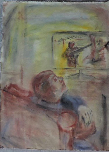 Painting titled "Padre-Madre" by Edna Cantoral Acosta, Original Artwork