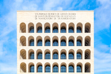 Photographie intitulée "Colosseo quadrato" par Edoardo Oliva, Œuvre d'art originale, Photographie numérique