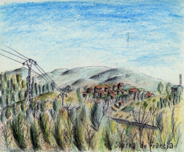 Peinture intitulée "Sierra de Francia" par Edouard Leruste, Œuvre d'art originale, Autre