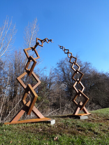Rzeźba zatytułowany „The Gate” autorstwa Edouard Leruste, Oryginalna praca, Metale