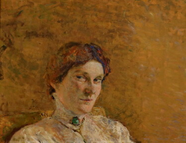 Painting titled "Portrait de Madame…" by Édouard Vuillard, Original Artwork, Oil