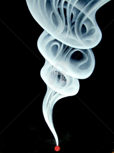 "Magical smoke rings" başlıklı Tablo Neint tarafından, Orijinal sanat, Petrol