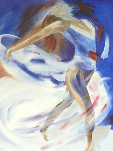 Painting titled "2016-danseuse-rythm…" by Claude Godfrin-Claude, Original Artwork