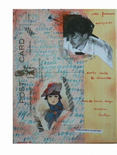 Картина под названием "lettre d'amour" - Claude Godfrin-Claude, Подлинное произведение искусства