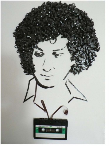 Peinture intitulée "M B cassette" par Claude Godfrin-Claude, Œuvre d'art originale
