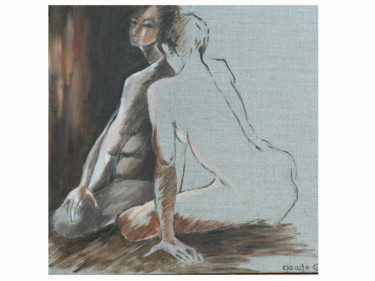 Peinture intitulée "2014-nues.jpg" par Claude Godfrin-Claude, Œuvre d'art originale, Huile