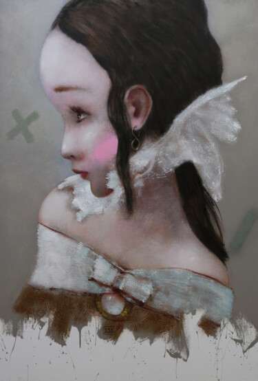 Картина под названием "Ангел любви." - Eduard Zentsik, Подлинное произведение искусства, Масло