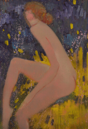 Картина под названием "Nude beauty" - Eduard Zentsik, Подлинное произведение искусства, Масло