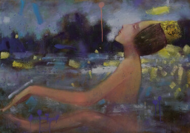 Painting titled "The princess's dream" by Eduard Zentsik, Original Artwork, Oil