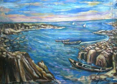 Pintura intitulada "marinha do nordeste…" por Eduardo Antonio Arêas Rêgo Monteiro, Obras de arte originais