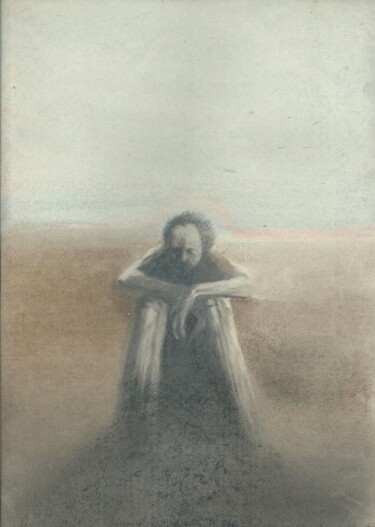 Disegno intitolato "ENCUENTROS CON EL V…" da Eduardo Bustos Segovia, Opera d'arte originale, Pastello Montato su Cartone