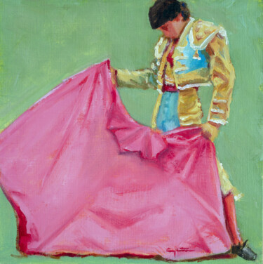 Schilderij getiteld "VERÓNICA 3" door Eduardo Carpintero García, Origineel Kunstwerk, Olie