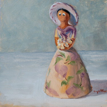 Painting titled "HOLA MUÑECA" by Eduardo Carpintero García, Original Artwork, Oil