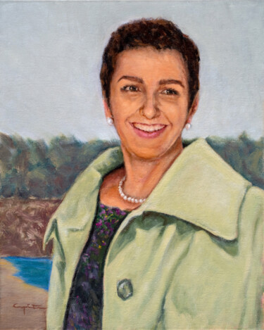 Malerei mit dem Titel "Mi madre" von Eduardo Carpintero García, Original-Kunstwerk, Öl
