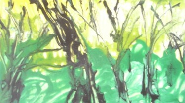 Pintura titulada "bosque encantado." por Eduardo Meneses Claros, Obra de arte original