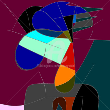 Digitale Kunst mit dem Titel "Avant-Garde residen…" von Eduardo Vidal, Original-Kunstwerk, Digitale Malerei