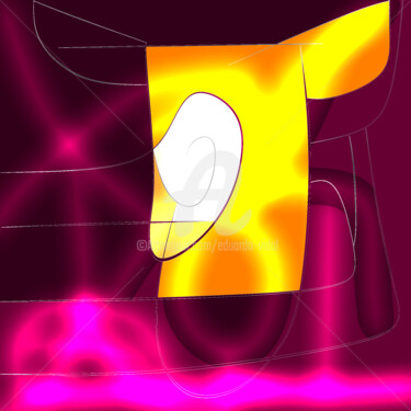 Arte digitale intitolato "futuristic EAR" da Eduardo Vidal, Opera d'arte originale, Pittura digitale