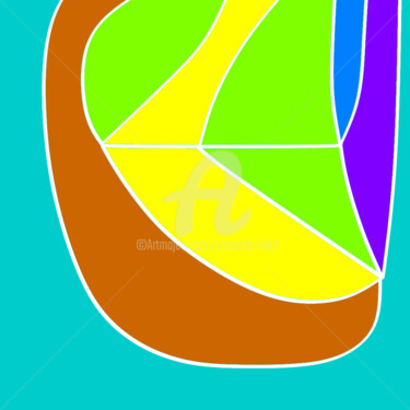 Arts numériques intitulée "futuristic serotoni…" par Eduardo Vidal, Œuvre d'art originale, Peinture numérique