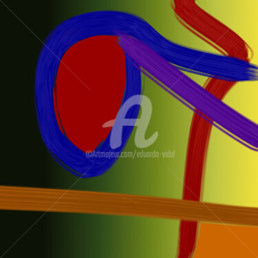 Digital Arts titled "artificial retina" by Eduardo Vidal, Original Artwork, Digital Painting