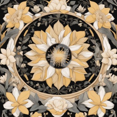 Digital Arts titled "future flower aware…" by Eduardo Vidal, Original Artwork, Digital Painting