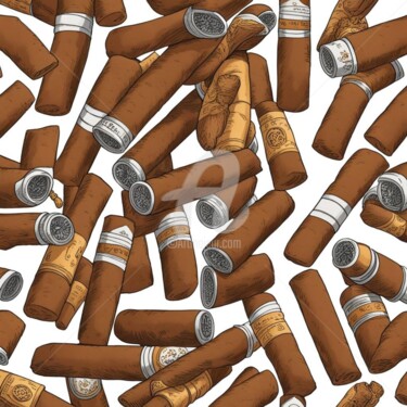 Arts numériques intitulée "cigarettes of the f…" par Eduardo Vidal, Œuvre d'art originale, Peinture numérique