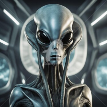 Arte digital titulada "alien biological im…" por Eduardo Vidal, Obra de arte original, Pintura Digital