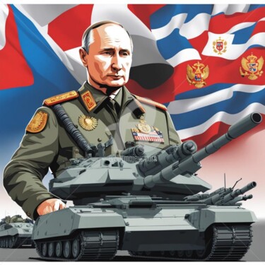 Digital Arts titled "Putin's future nucl…" by Eduardo Vidal, Original Artwork, Digital Painting