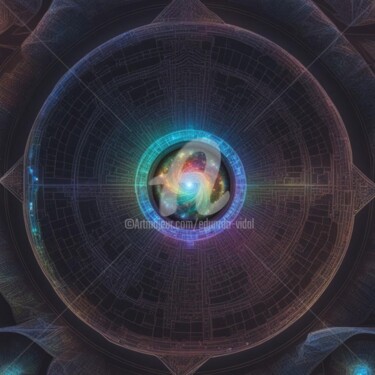 Цифровое искусство под названием "god particle" - Eduardo Vidal, Подлинное произведение искусства, Цифровая живопись
