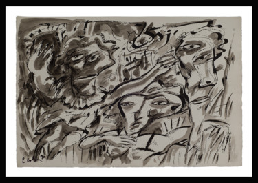 Pintura titulada "Acuarela y tinta 2…" por Eduardo Cohen, Obra de arte original, Acuarela