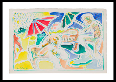 Pintura titulada "Acuarela y pastel" por Eduardo Cohen, Obra de arte original, Acuarela