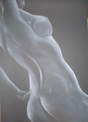 Mujer en blanco y negro Dibujo titulada "Mujer en blanco y n…" por Eduardo Hurtado, Obra de arte original, Otro