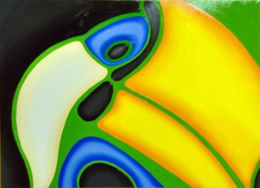 Pintura intitulada "Tucano1" por J E Santana, Obras de arte originais