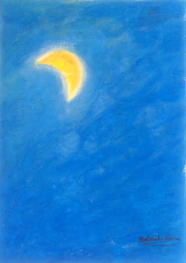 Pintura intitulada "Ciclo Lunar - 2" por Eduardo Lima, Obras de arte originais, Pastel