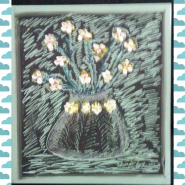 Pintura intitulada "jarro de flor" por Eduardo Lima, Obras de arte originais, Guache