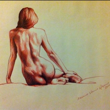 Pintura titulada "Desnudo de mujer de…" por Eduardo Urbano Merino, Obra de arte original, Oleo