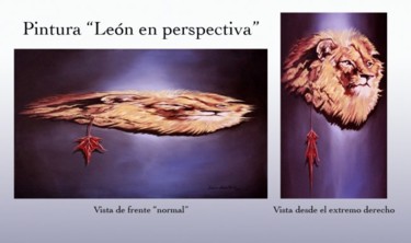 Pintura titulada "Perspectiva de León" por Eduardo Urbano Merino, Obra de arte original, Oleo