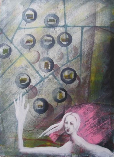 Pintura titulada "Desde casa. Acrílic…" por Eduardo Yanes Hidalgo, Obra de arte original