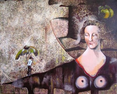 Pintura titulada "Reto. Óleo sobretela" por Eduardo Yanes Hidalgo, Obra de arte original