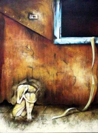 Pintura titulada "La espera II" por Eduardo Yanes Hidalgo, Obra de arte original, Oleo