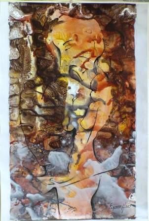 Pintura titulada "Serie Eros II" por Eduardo Yanes Hidalgo, Obra de arte original, Oleo