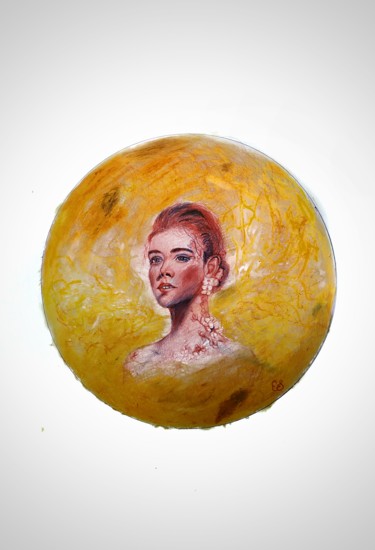 Dessin intitulée "🔴 Venere 🔵" par Eduardo Scivoletto, Œuvre d'art originale, Stylo à bille