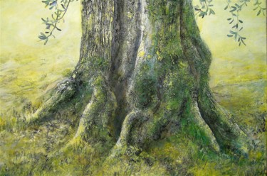 Peinture intitulée "Olivenbaum 2" par Daniel Rohrbach, Œuvre d'art originale, Acrylique